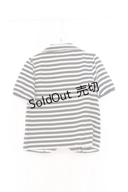 画像3: axes femme / ボーダージャケット風ボレロ M クロ O-26-02-27-044-AX-TO-IG-OS