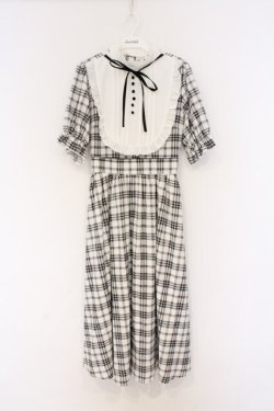 画像1: m petit by misako / ワンピース S シロ×クロ O-26-02-27-045-LO-OP-IG-OS