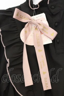 画像3: m petit by misako / NINA'SコラボAMハイショクメローワンピース S クロ×ピンク O-26-02-27-048-LO-OP-IG-OS