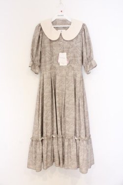 画像1: m petit by misako / NINA’Sコラボトワルドジュイワンピース S ベージュ O-26-02-27-049-LO-OP-IG-OS