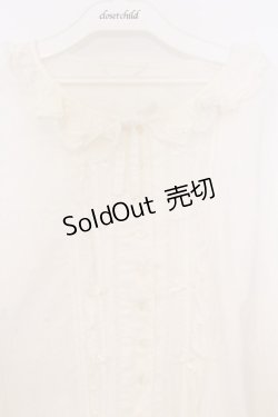 画像2: PINK HOUSE / プチリボンタックフリルブラウス【お直しあり】  シロ O-26-02-27-050-LO-BL-IG-OS