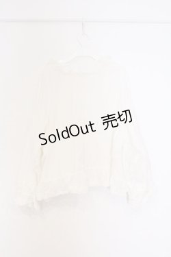 画像4: PINK HOUSE / プチリボンタックフリルブラウス【お直しあり】  シロ O-26-02-27-050-LO-BL-IG-OS