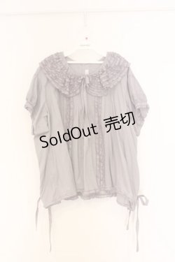 画像1: WONDERFUL WORLD / ピコフリルタックプルブラウス【お直しあり】  パープ O-26-02-27-051-LO-BL-IG-OS