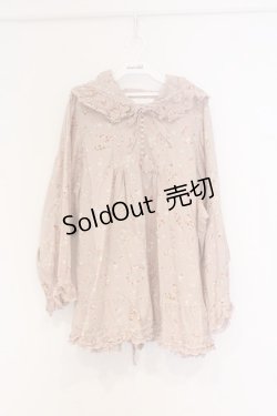 画像1: PINK HOUSE / ローズリースとうさぎ柄フードプルブラウス【お直しあり】  ピンク O-26-02-27-052-LO-BL-IG-OS