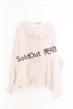 画像1: PINK HOUSE / フリルリボンブラウス【お直しあり】  ピンク O-26-02-27-053-LO-BL-IG-OS