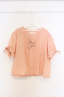 画像1: PINK HOUSE / ドット半袖ブラウス【お直しあり】  ピンク O-26-02-27-055-LO-BL-IG-OS