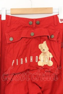 画像4: PINK HOUSE / くま刺繍パンツ【お直しあり】  アカ O-26-02-27-056-LO-PA-IG-OS