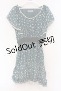 axes femme / ウエストマーク小花柄ワンピース M グリーン O-26-02-27-010-AX-TO-IG-OS