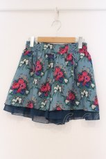 画像1: axes femme / ブーケ柄スカパン M グリーン O-26-02-27-016-AX-PA-IG-ZT093 (1)