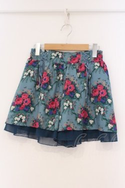 画像1: axes femme / ブーケ柄スカパン M グリーン O-26-02-27-016-AX-PA-IG-OS