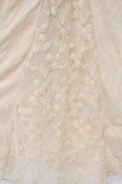 画像2: axes femme / チュール刺繍切り替えカットカーディガン M アイボリー O-26-02-27-017-AX-TO-IG-OS