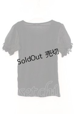 画像3: axes femme / デザイン袖半袖インナーPO M クロ O-26-02-27-023-AX-TO-IG-OS