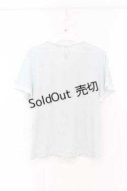 画像3: axes femme / ビジュー使い襟付きカットソー M ミントブルー O-26-03-01-044-AX-TO-OW-OS