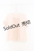 axes femme / ネックレス付プリーツプルオーバー M ピンク O-26-03-01-046-AX-TO-OW-OS