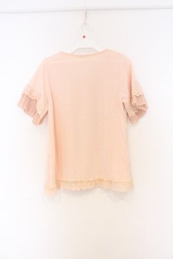 画像3: axes femme / ネックレス付プリーツプルオーバー M ピンク O-26-03-01-046-AX-TO-OW-OS