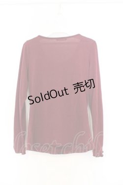 画像3: axes femme / ストライプリボンカットソー M ワイン O-26-03-01-049-AX-TO-OW-OS