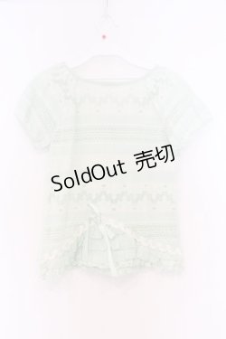 画像3: axes femme / レース柄オパールビスチェプルオーバー M ミントグリーン O-26-03-01-050-AX-TO-OW-OS