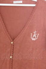 画像2: axes femme / 塔刺繍カーディガン M ピンク O-26-03-01-051-AX-TO-OW-OS (2)