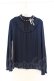 画像1: axes femme / デコラティブタートルプルオーバー M ネイビー O-26-03-01-054-AX-TO-OW-OS (1)