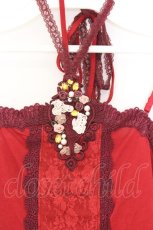 画像2: axes femme / バタフライモチーフホルターキャミ M アカ O-26-03-01-057-AX-TO-OW-OS (2)