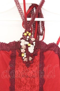 画像2: axes femme / バタフライモチーフホルターキャミ M アカ O-26-03-01-057-AX-TO-OW-OS