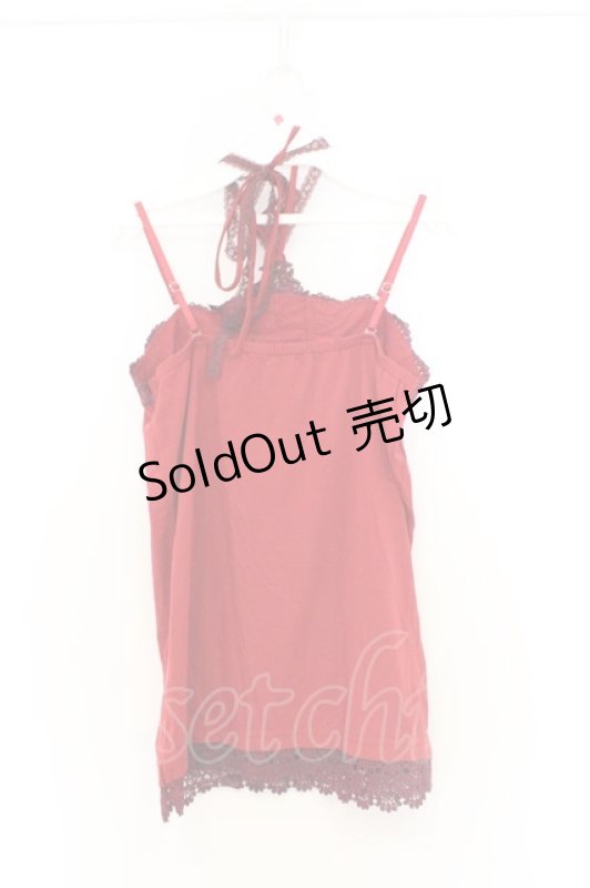 画像3: axes femme / バタフライモチーフホルターキャミ M アカ O-26-03-01-057-AX-TO-OW-OS (3)