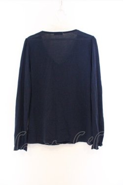 画像3: axes femme / ボウタイブラウス風プルオーバー M ネイビー O-26-03-01-058-AX-TO-OW-OS