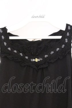 画像2: axes femme / BACKリボンタンクトップ M クロ O-26-03-01-059-AX-TO-OW-OS