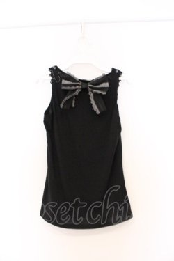 画像3: axes femme / BACKリボンタンクトップ M クロ O-26-03-01-059-AX-TO-OW-OS