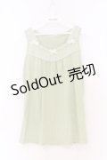 axes femme / BACKリボンタンクトップ M グリーン O-26-03-01-060-AX-TO-OW-OS