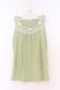 画像1: axes femme / BACKリボンタンクトップ M グリーン O-26-03-01-060-AX-TO-OW-OS (1)