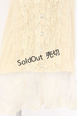 画像2: axes femme / 裾レースカットジレ M イエロー O-26-03-01-001-AX-TO-OW-OS