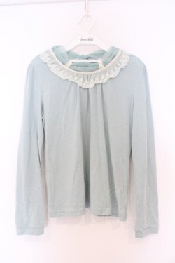 画像1: axes femme / チュールネックカットソー M グリーン O-26-03-01-068-AX-TO-OW-OS