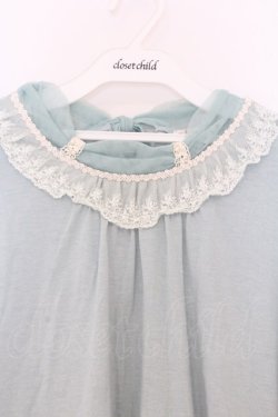 画像2: axes femme / チュールネックカットソー M グリーン O-26-03-01-068-AX-TO-OW-OS