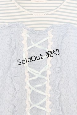 画像2: axes femme / ビスチェデザイントップス M ブルー O-26-03-01-069-AX-TO-OW-OS