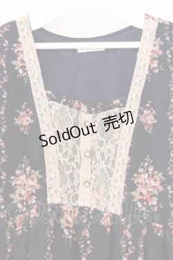 画像2: axes femme / ローズ縦ラインワンピース M ネイビー O-26-03-01-078-AX-OP-OW-OS