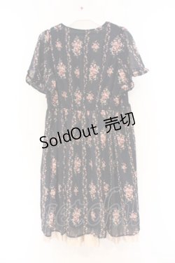 画像3: axes femme / ローズ縦ラインワンピース M ネイビー O-26-03-01-078-AX-OP-OW-OS