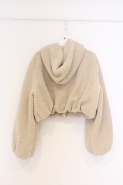 画像3: Fi.n.t / リボン付きボアショートコート F アイボリー O-26-03-01-007-CA-JA-OW-OS