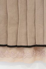 画像2: axes femme / プリーツニットスカート M ベージュ O-26-03-01-080-AX-SK-OW-ZT634 (2)