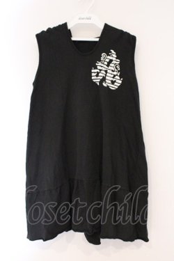 画像1: ALGONQUINS / ノースリーブフードワンピース F ブラック O-26-03-01-092-AL-OP-IG-OS