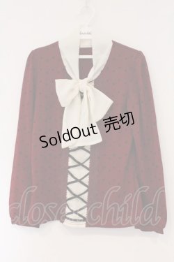 画像1: axes femme / トランプ柄ボータイプルオーバー M アカ×オフシロ O-26-03-01-096-AX-TO-IG-OS