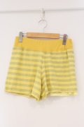 ALGONQUINS / ラメボーダーショートパンツ F イエロー O-26-03-01-103-AL-PA-IG-OS