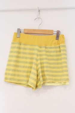 画像1: ALGONQUINS / ラメボーダーショートパンツ F イエロー O-26-03-01-103-AL-PA-IG-OS