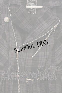 画像2: ALGONQUINS / ライダースジャケットワンピース  ブラック O-26-03-01-108-AL-OP-IG-OS