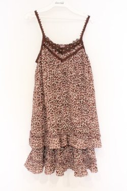 画像1: axes femme / レオパードキャミチュニック M  O-26-03-01-011-AX-TO-OW-OS