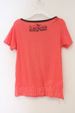 画像3: ALGONQUINS / 英字プリントTシャツ  ピンク×ブラック O-26-03-01-113-AL-TS-IG-OS