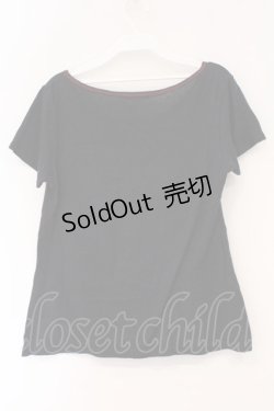 画像3: ALGONQUINS / スカルパッチTシャツ  ブラック×アイボリー O-26-03-01-114-AL-TS-IG-OS