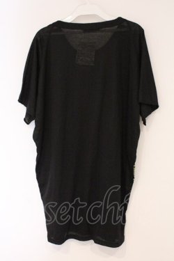 画像3: ALGONQUINS / ラメローズボーダーTシャツ  ブラック×イエロー O-26-03-01-116-AL-TS-IG-OS