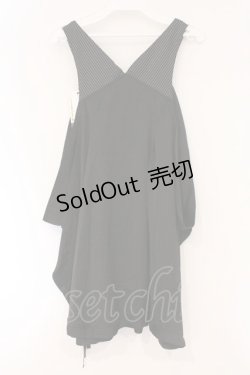 画像3: ALGONQUINS / ストライプリボンノースリーブワンピース F ブラック O-26-03-01-117-AL-OP-IG-OS