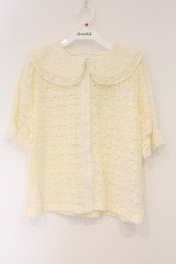 画像1: m petit by misako / AOKレースブラウス M アイボリー O-26-03-01-124-LO-BL-IG-OS